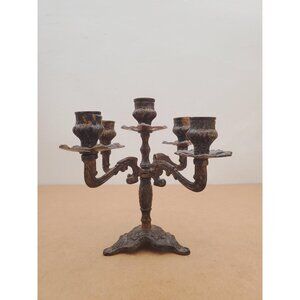 Vintage candelabra candle holders/ 5 arm candelabras/ candelabra perfect for